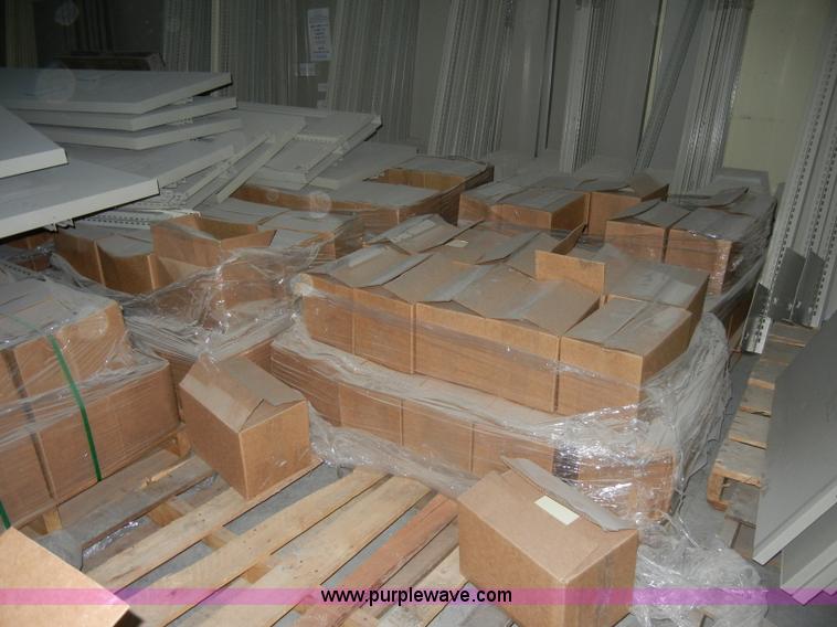 image for item K9037 Double faced cantilever library bureau metal shelving