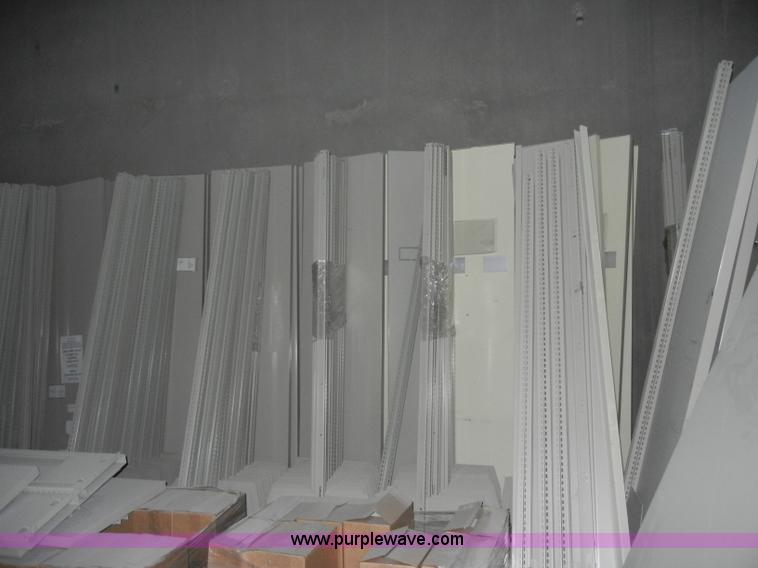 image for item K9037 Double faced cantilever library bureau metal shelving