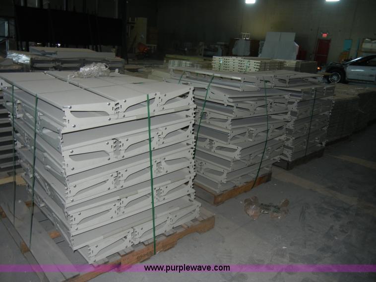 image for item K9037 Double faced cantilever library bureau metal shelving