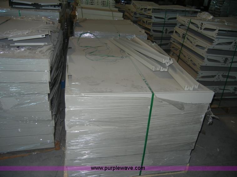 image for item K9037 Double faced cantilever library bureau metal shelving