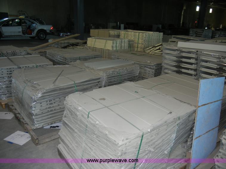 image for item K9037 Double faced cantilever library bureau metal shelving