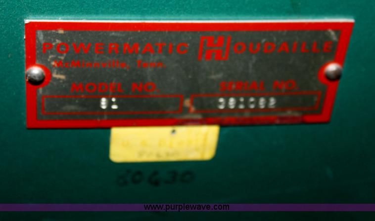 image for item L9619 Powermatic 81 commercial band saw