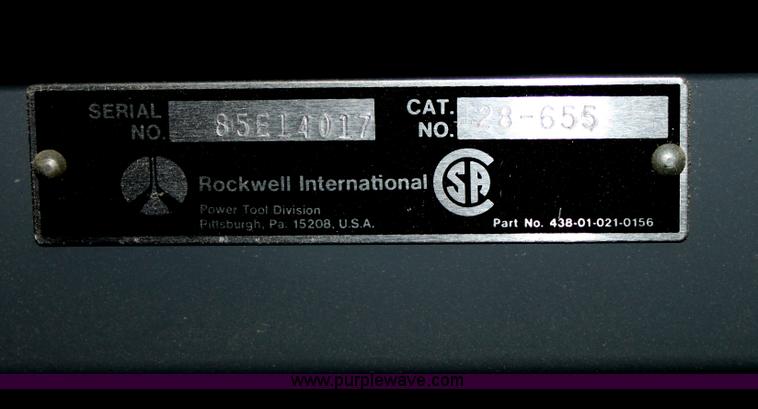 image for item L9620 Rockwell International commercial band saw