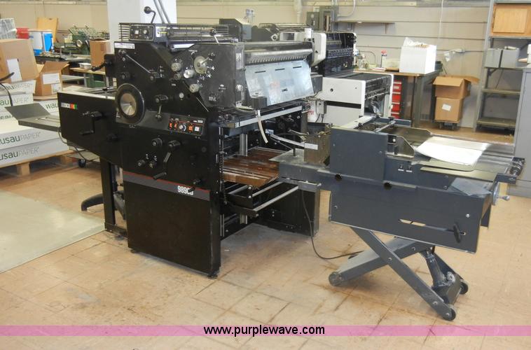 image for item S9441 1991 AB Dick 9890D duplicator with T-head