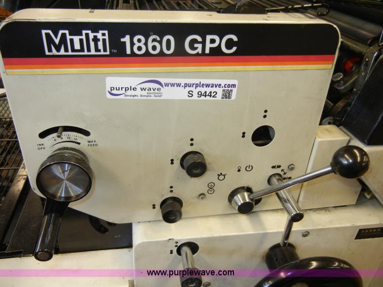 image for item S9442 1996 Multigraphics 1860 GPC duplicator