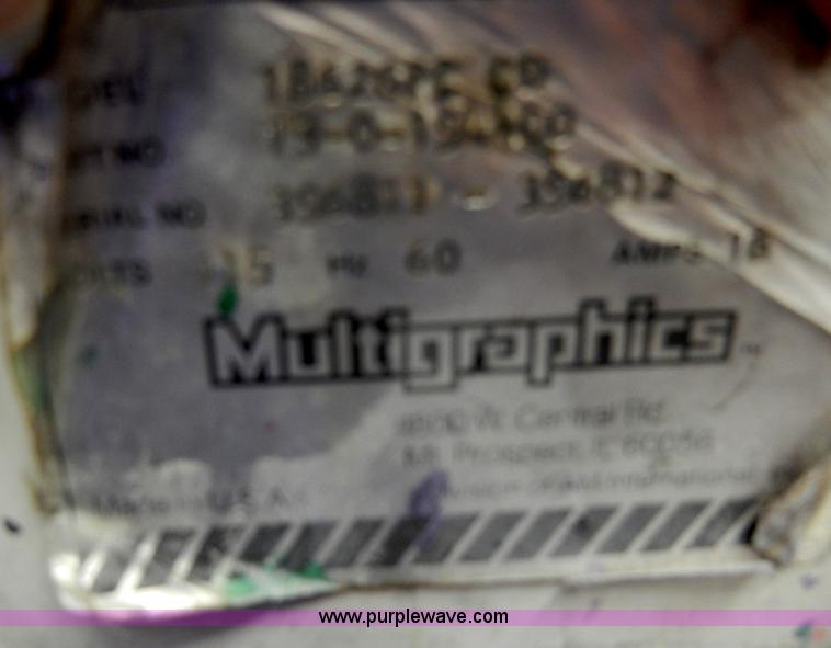image for item S9442 1996 Multigraphics 1860 GPC duplicator