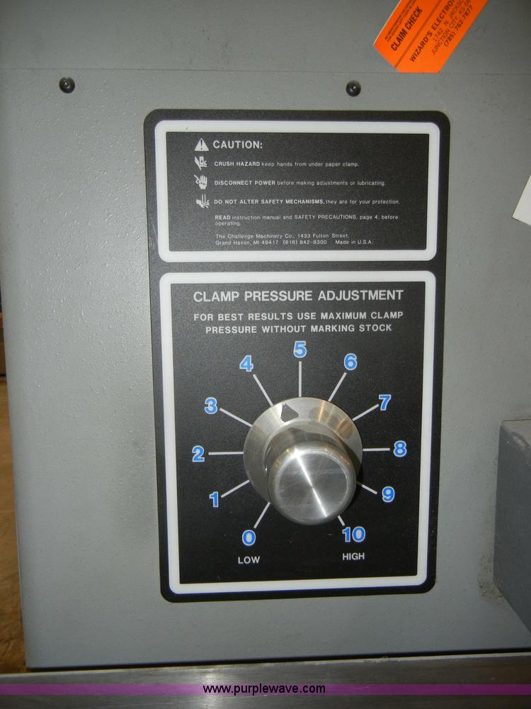 image for item S9449 Challenge CRT paper cutter