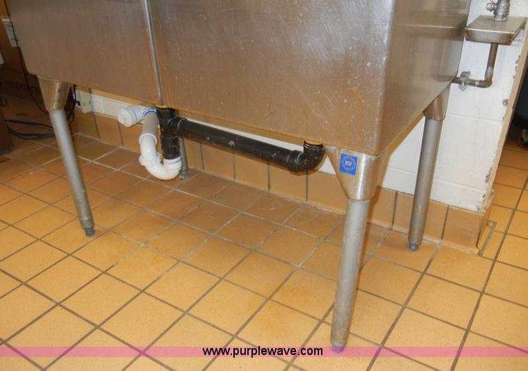 image for item U9914 Stainless steel double sink