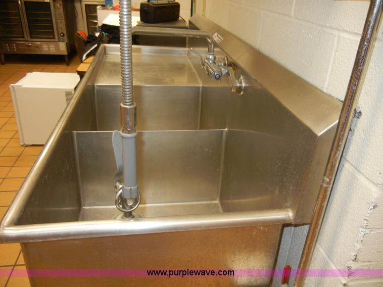 image for item U9914 Stainless steel double sink