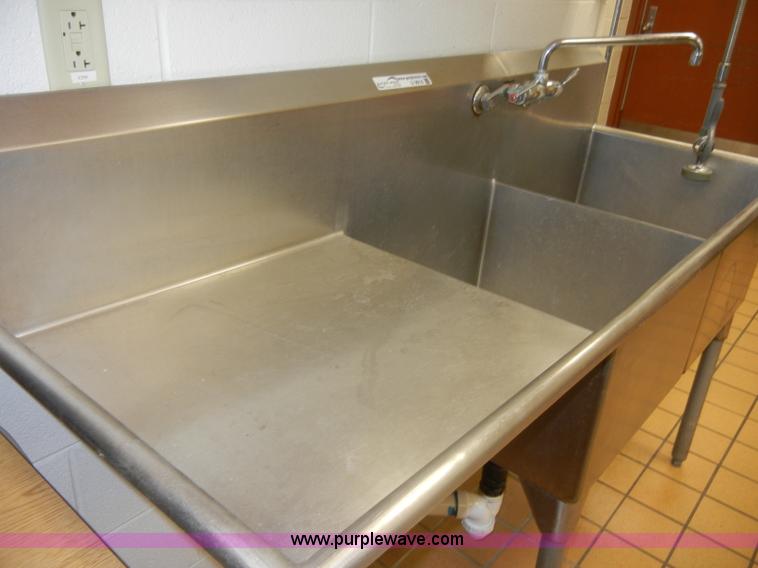 image for item U9914 Stainless steel double sink