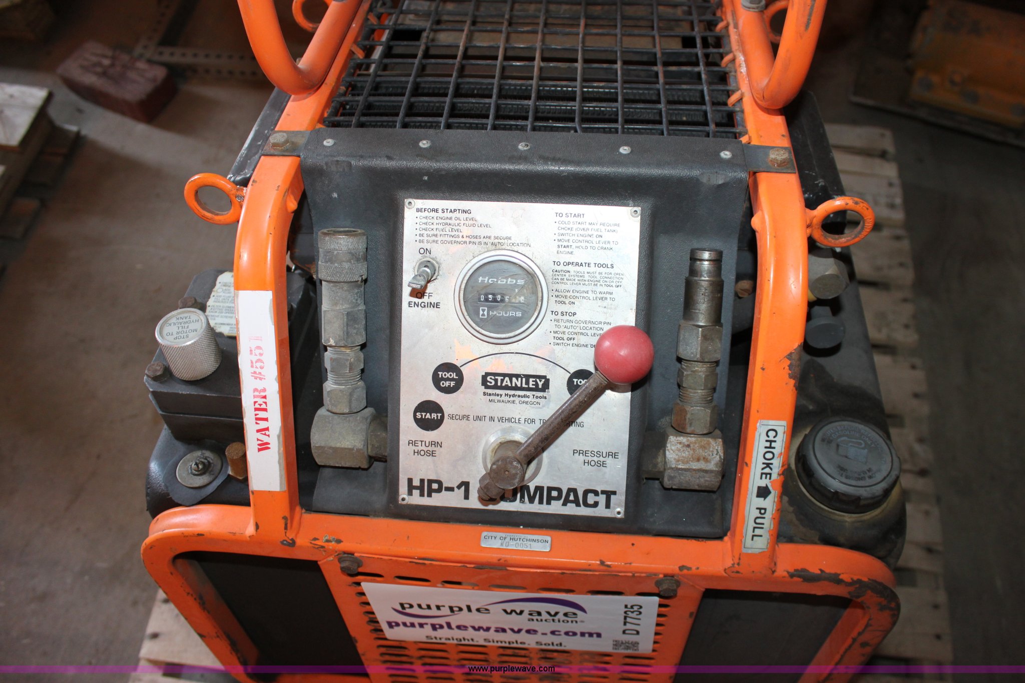 Stanley HP1 compact hydraulic powerpac in Hutchinson, KS Item D7735