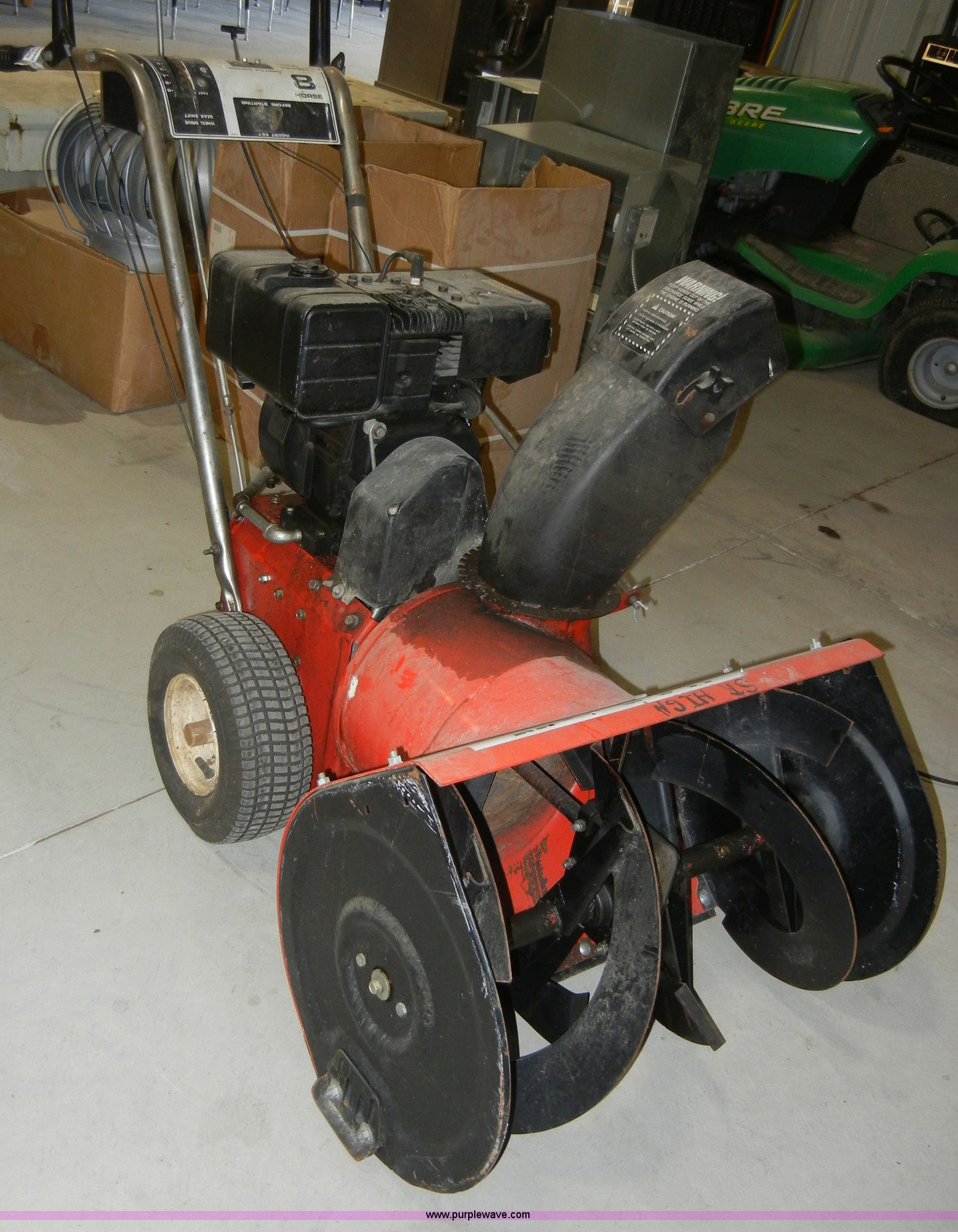 True Value snow blower in Junction City, KS Item S9429 sold Purple Wave