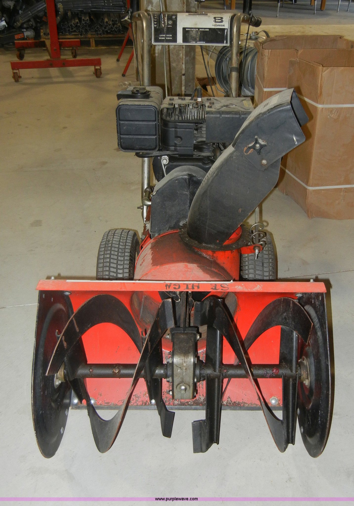 True Value snow blower in Junction City, KS Item S9429 sold Purple Wave