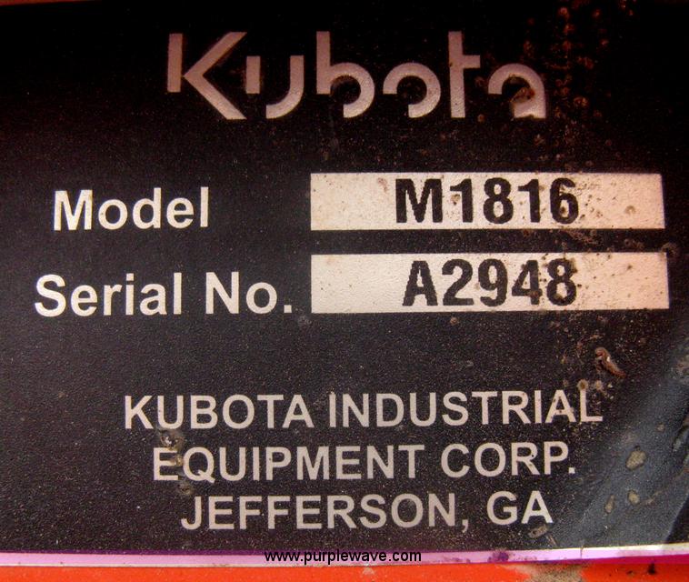 image for item A6154 Kubota M105S MFWD tractor