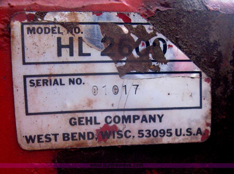 image for item A6183 Gehl 2600 skid steer