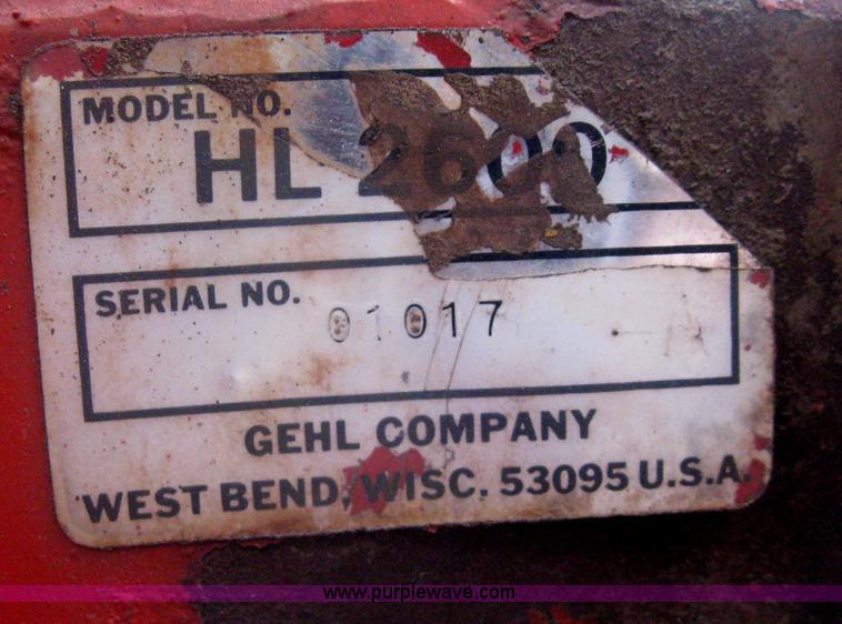 image for item A6183 Gehl 2600 skid steer