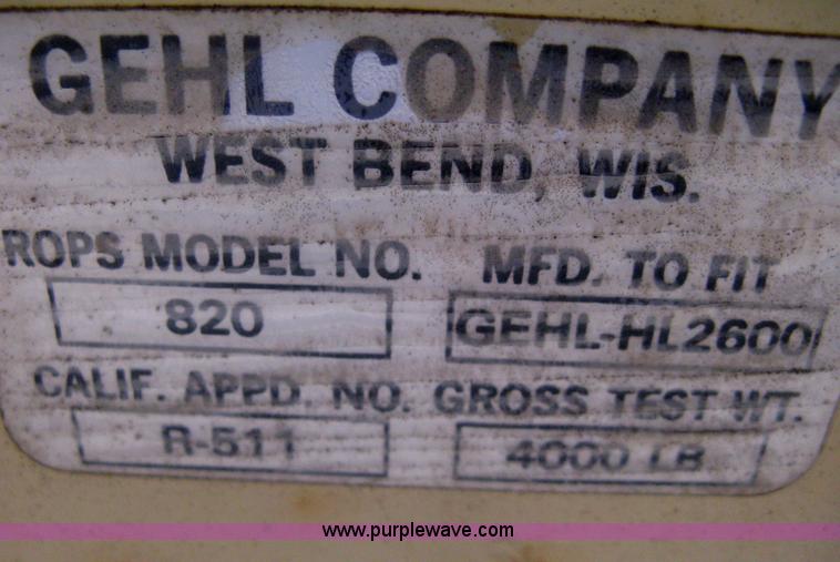 image for item A6183 Gehl 2600 skid steer