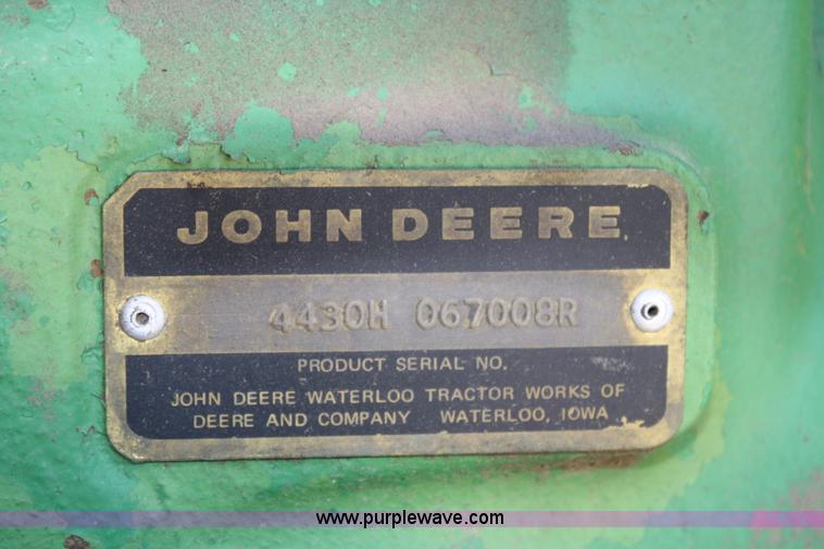 image for item A6780 1977 John Deere 4430 tractor