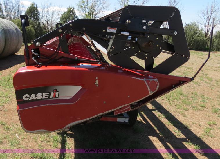 image for item B2274 2010 Case IH 2020 30' rigid platform header with trailer