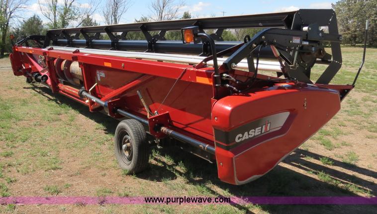image for item B2274 2010 Case IH 2020 30' rigid platform header with trailer