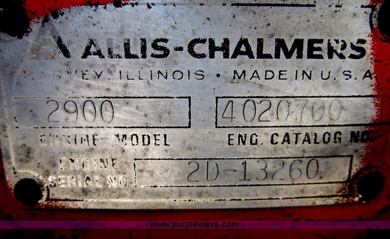image for item B2685 1967 Allis Chalmers One Ninety XT tractor