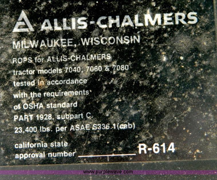 image for item B3600 Allis-Chalmers 7040 tractor