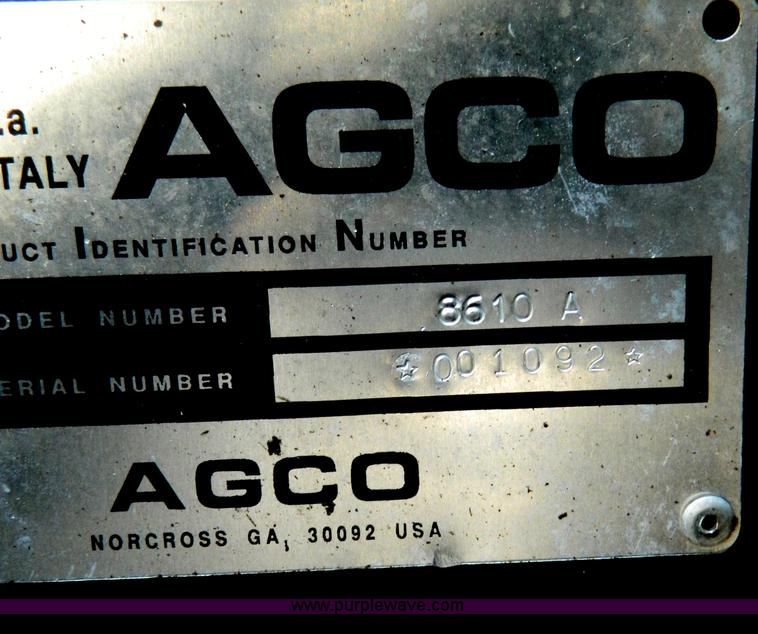 image for item B3620 1996 Allis Chalmers 8610 MFWD tractor