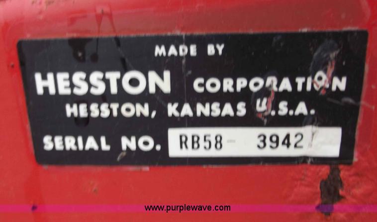 image for item B6248 Hesston 5800 round baler