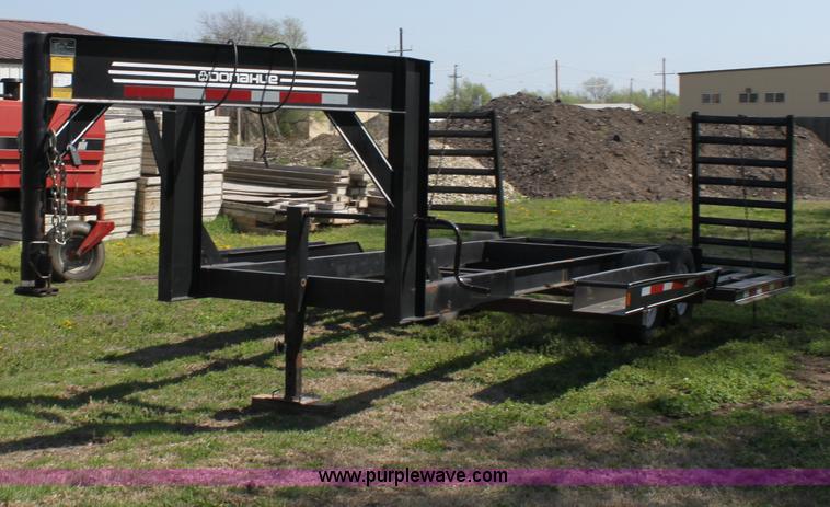 image for item D7574 2003 Donahue EXG160 tandem axle swather trailer