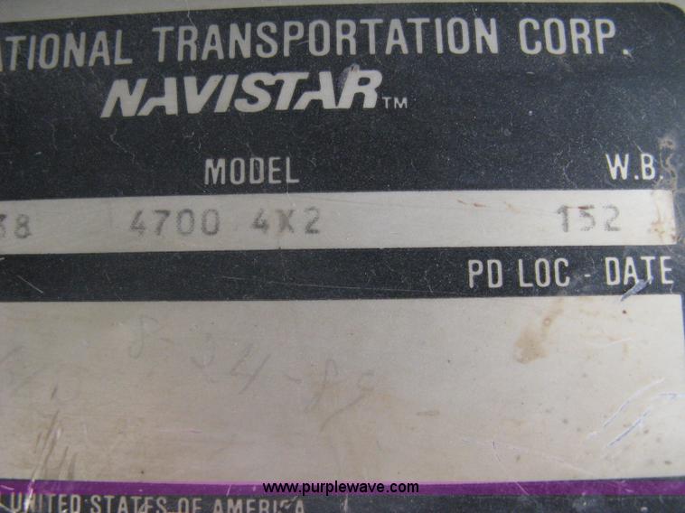 image for item A6151 1990 International 4700 dump truck