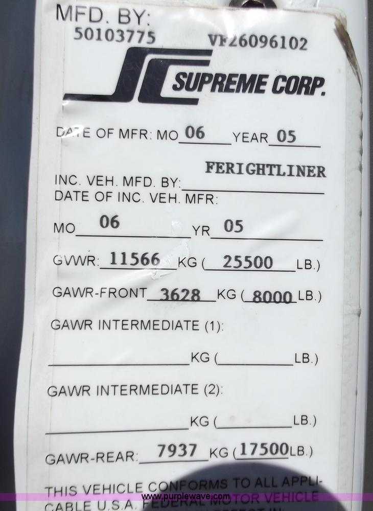 image for item B9194 2006 Freightliner M2 106 flatbed truck