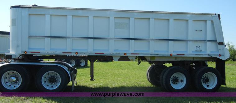image for item C4325 1993 CMC 26' aluminum end dump semi trailer