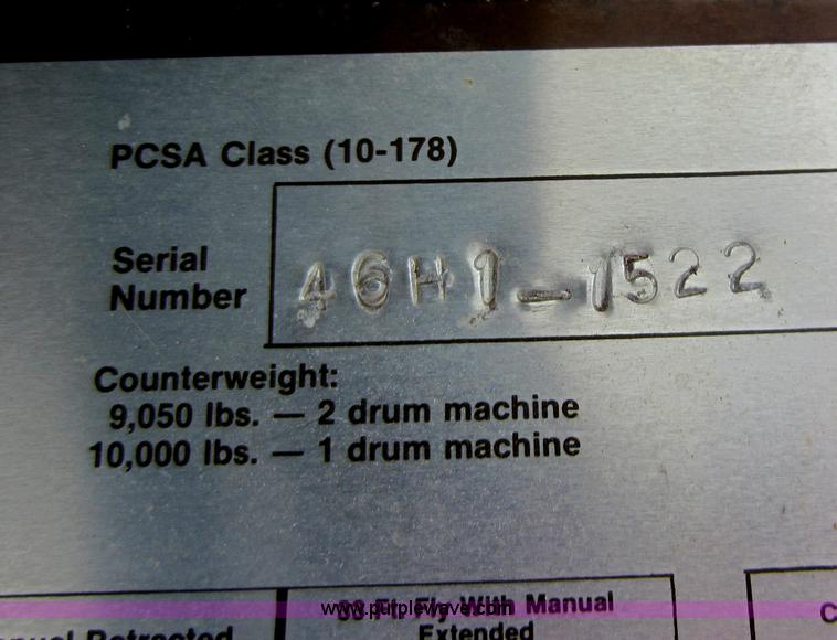 image for item C5389 1981 Fmc Link-belt HSP-8040 40 ton rough terrain crane