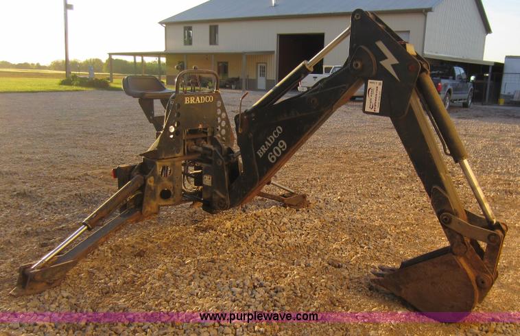 image for item C5444 Bradco 609 skid steer backhoe attachment