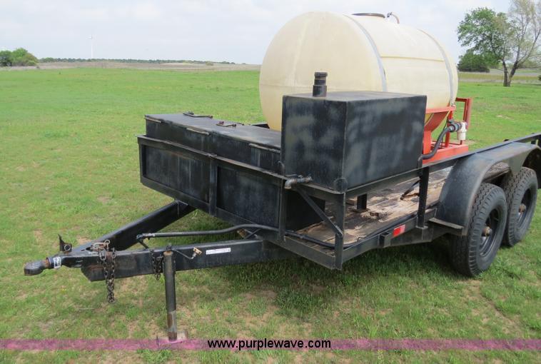 image for item C9673 Custom built 12' trailer with 500 gallon tank