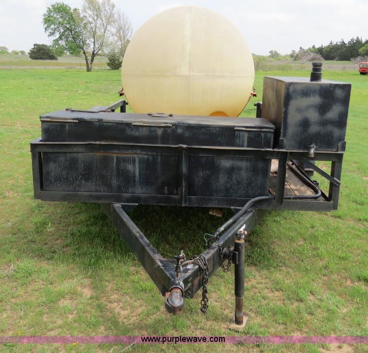 image for item C9673 Custom built 12' trailer with 500 gallon tank