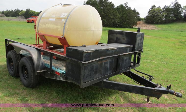 image for item C9673 Custom built 12' trailer with 500 gallon tank