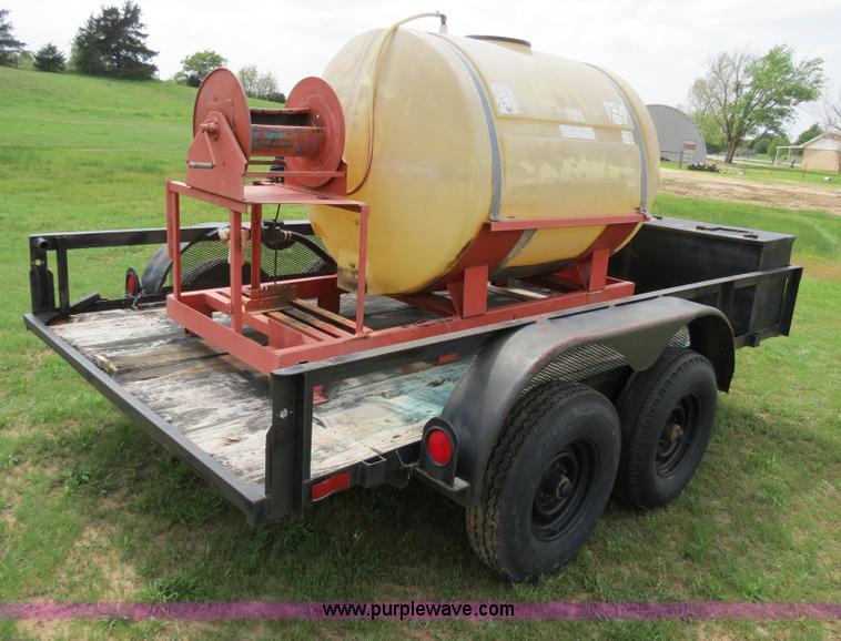 image for item C9673 Custom built 12' trailer with 500 gallon tank