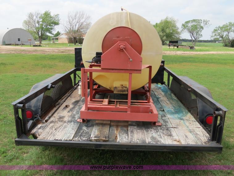 image for item C9673 Custom built 12' trailer with 500 gallon tank