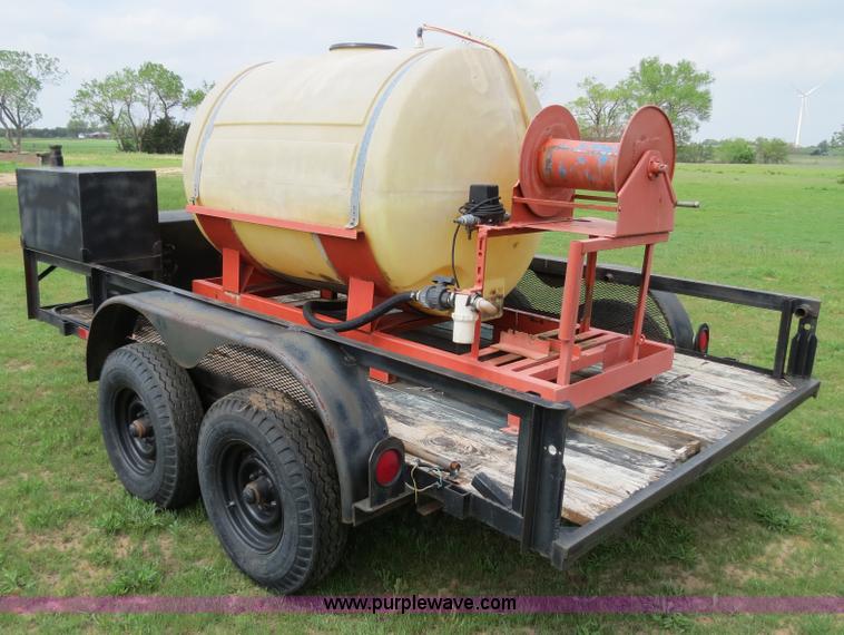 image for item C9673 Custom built 12' trailer with 500 gallon tank