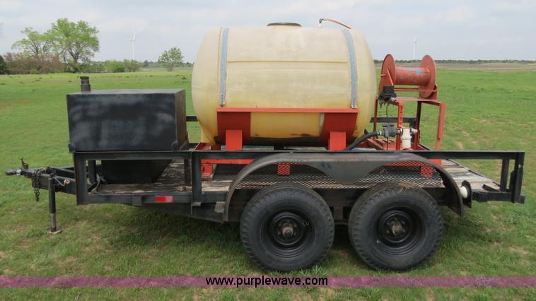 image for item C9673 Custom built 12' trailer with 500 gallon tank