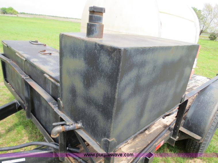 image for item C9673 Custom built 12' trailer with 500 gallon tank