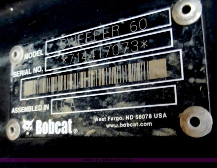 image for item D3862 Bobcat Sweeper 60 hydraulic sweeper