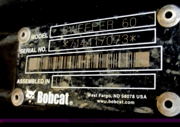 image for item D3862 Bobcat Sweeper 60 hydraulic sweeper