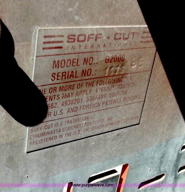 image for item D3867 G2000 Soft Cut walk behind concrete saw