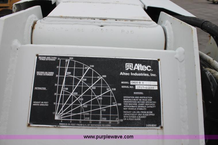 image for item D7675 1987 International 1954 derrick digger truck