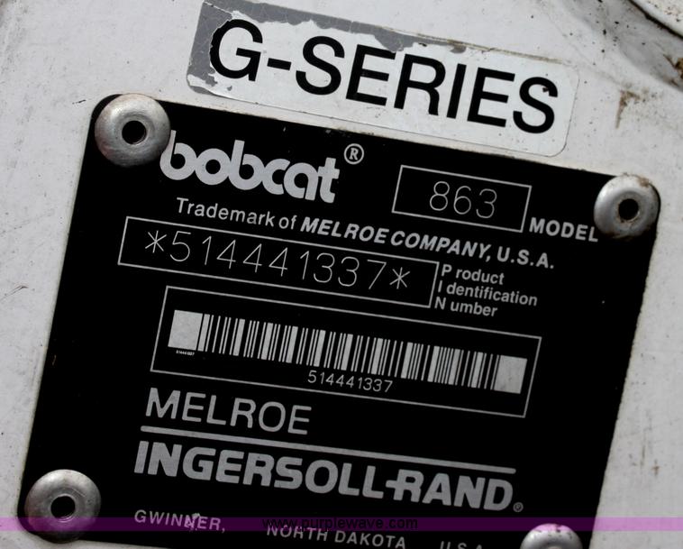 image for item D7678 2000 Bobcat 863 skid steer