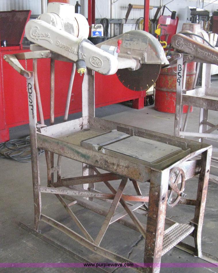 image for item G9788 Clipper SuperMatic 314 brick saw