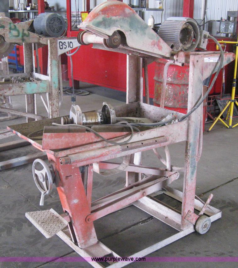 image for item G9791 Clipper brick saw station body with dolly wheels
