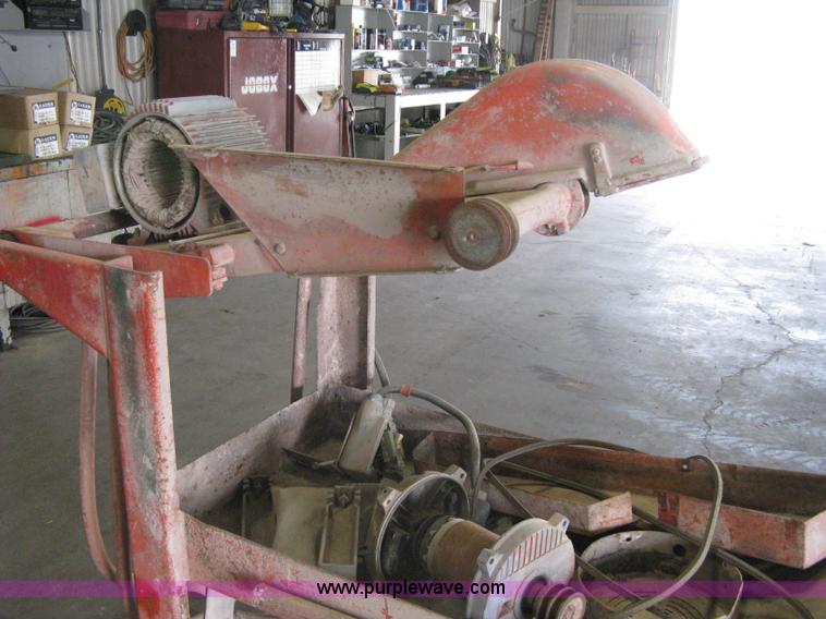 image for item G9791 Clipper brick saw station body with dolly wheels